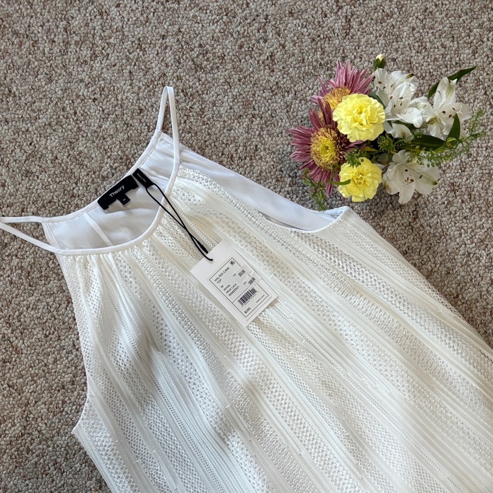Theory Women’s Halter Cami Top in Mod Lace